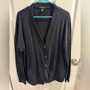 Beyond Yoga Black Knit Cardigan